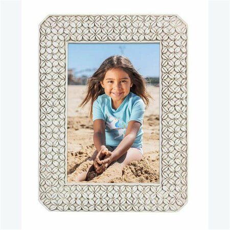 YOUNGS 4 x 6 in. Resin Seashell Photo Frame 62133